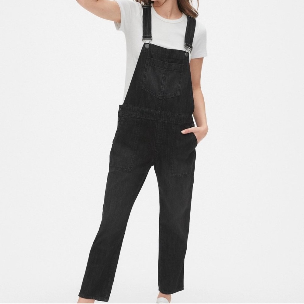 Gap Black Denim Overalls Size Small